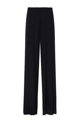 L'AGENCE Nova Pleated Wide-Leg Pant - Black
