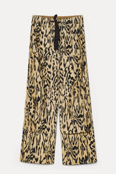 Forte Forte "Moiré" Print Velvet Cargo Pants - Honey
