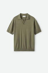 Soft Goat Men's Pique Shirt - Khaki