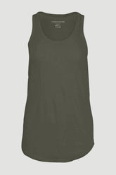 Majestic Filatures Stretch Linen Vintage Dye Tank Top - Militaire HD