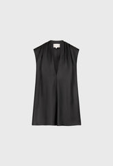 Loulou de Saison Sade Sleeveless Blouse - Black