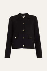 Veronica Beard Katia Knit Jacket - Black