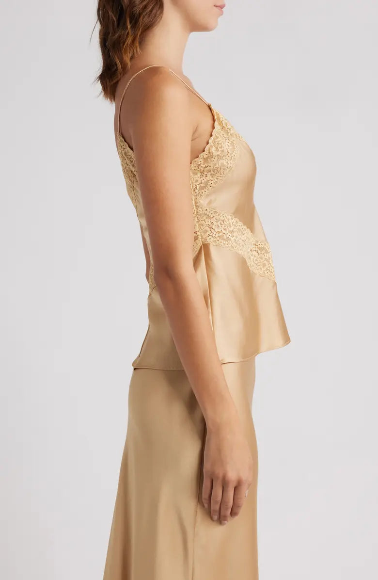 LoveShackFancy Brimsley Top - Camel Charm