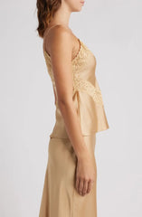LoveShackFancy Brimsley Top - Camel Charm