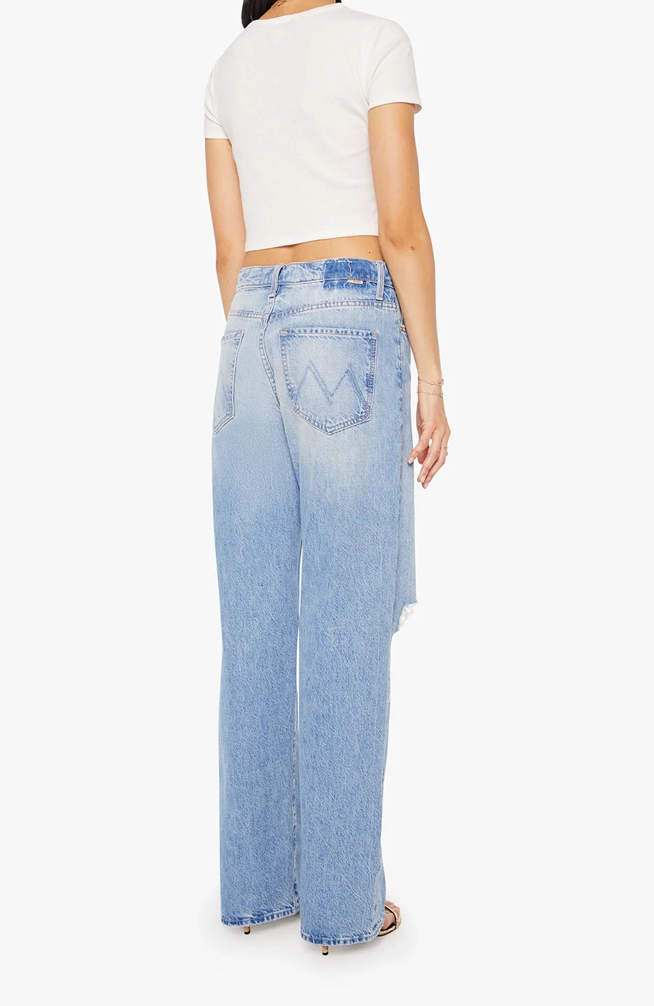MOTHER The Dodger Sneak Jeans - Floral Frenzy