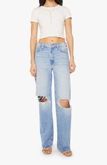 MOTHER The Dodger Sneak Jeans - Floral Frenzy