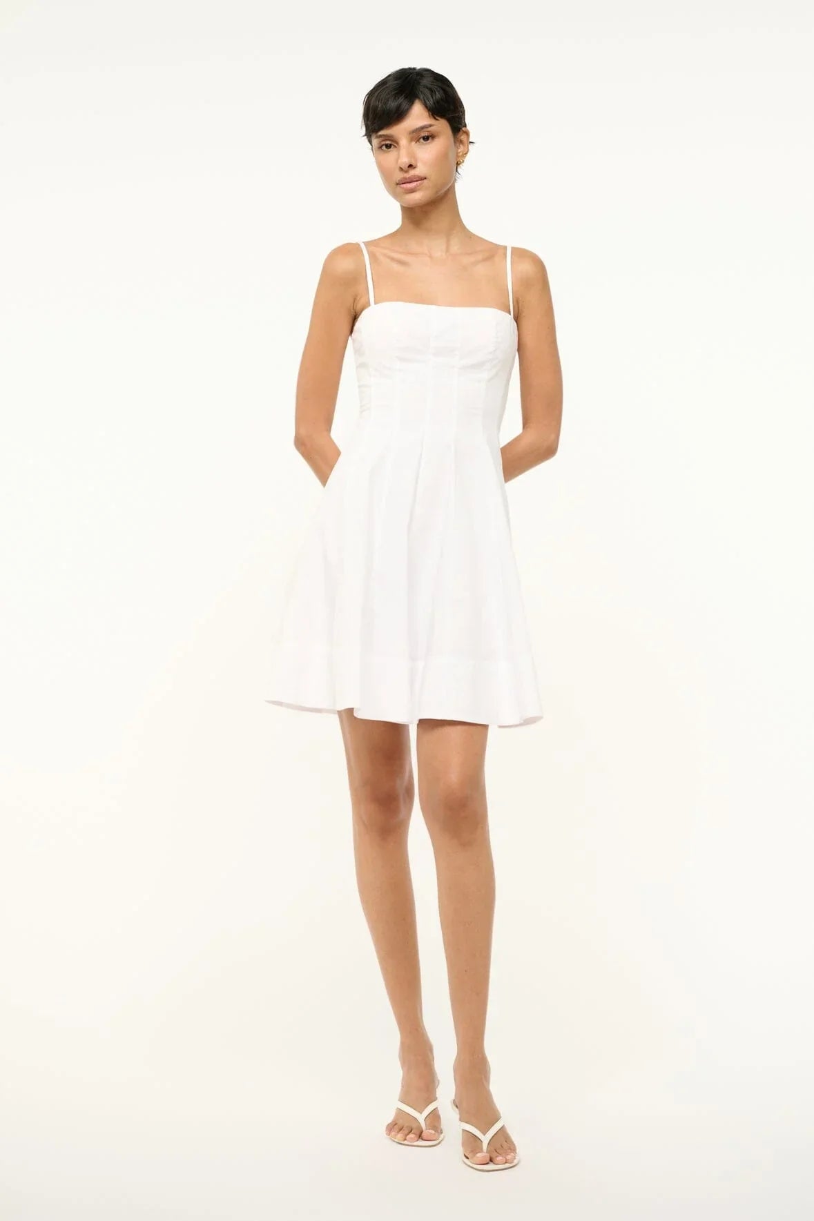 Staud Wylie Mini Dress - White