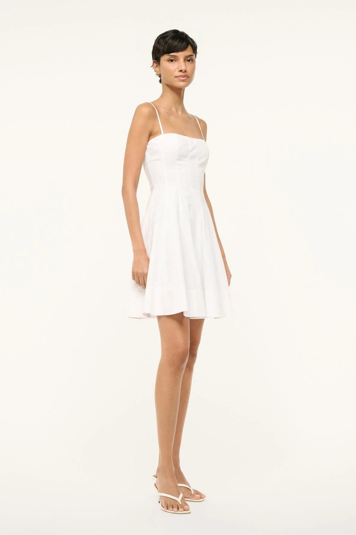 Staud Wylie Mini Dress - White