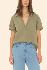 Xirena Channing Shirt - Dark Seagrass