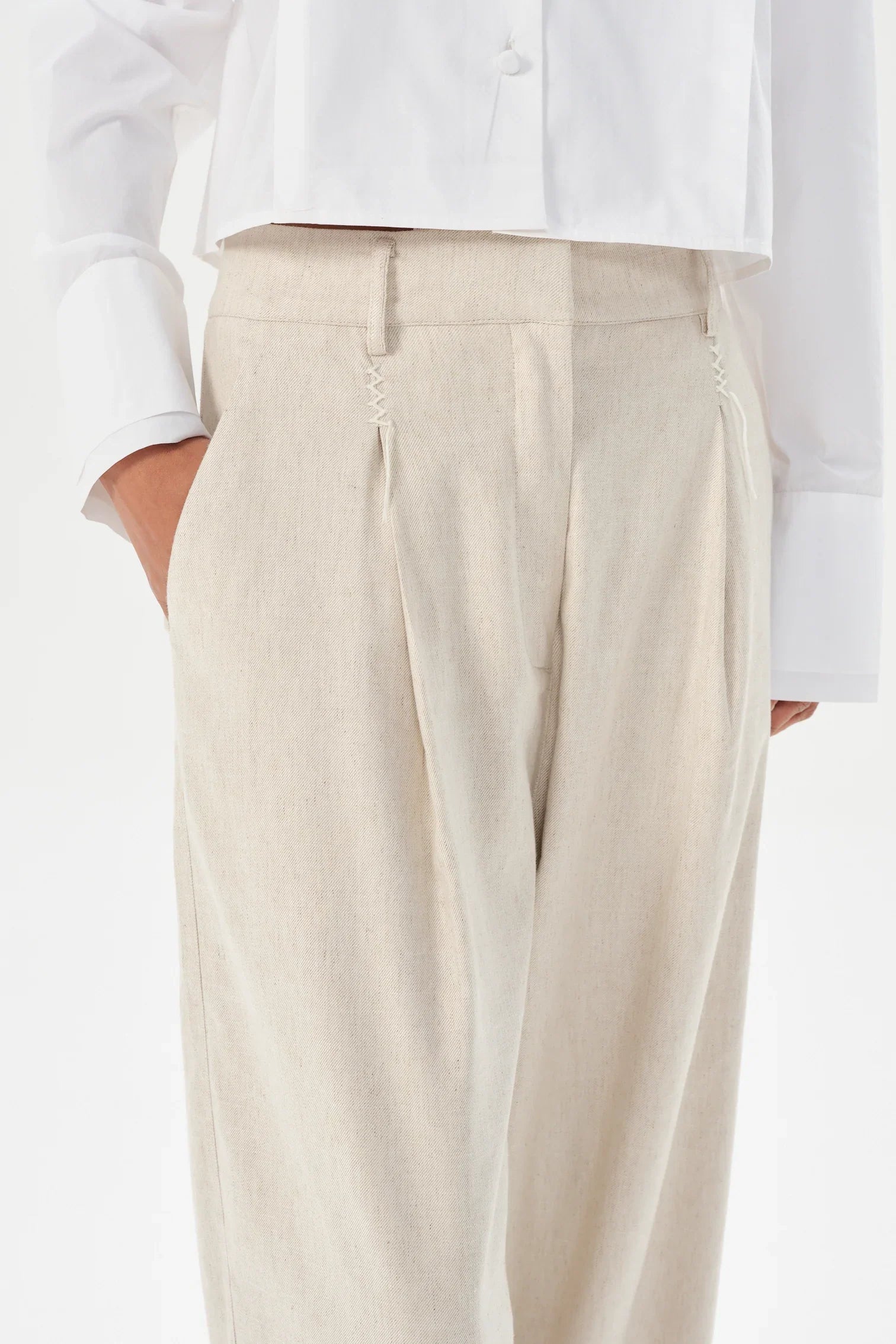Maria Cher Irigoyen Vanessa Pants - Ecru