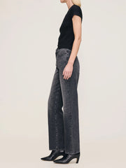 DL1961 Karmine Refined Wide Leg High Rise 31" Jeans - Nightshade
