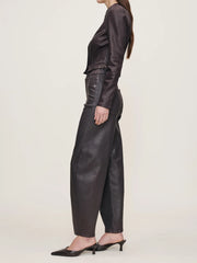 DL1961 Miro Barrel High Rise 28" Jeans - Cocoa Coated