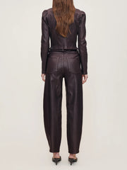 DL1961 Miro Barrel High Rise 28" Jeans - Cocoa Coated