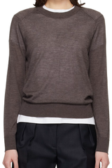 Loulou de Saison Ditto Fine Sweater - Brown Melange