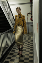 Le Superbe Gold Rush Liza Skirt - Gold Rush Sequins