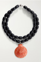 Julietta Luma Necklace - Black/ Orange
