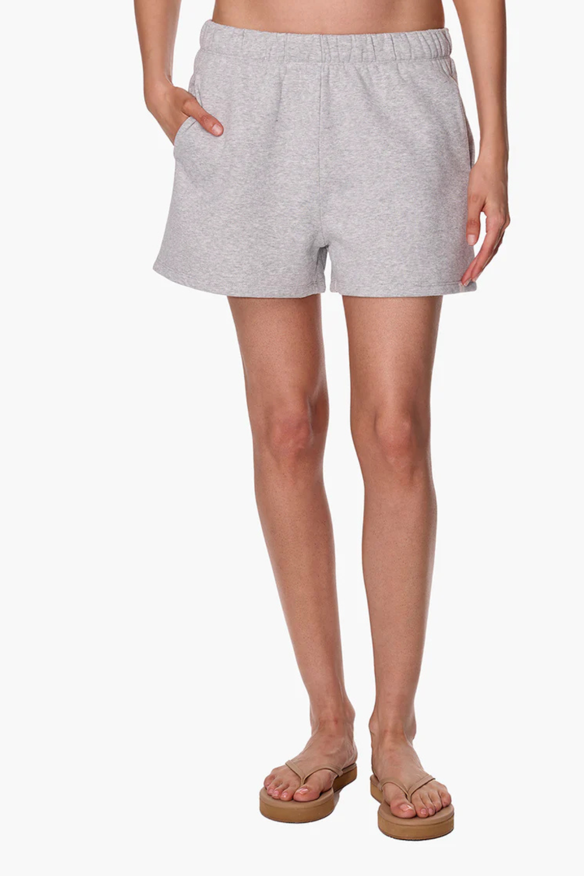 Tkees CloudSoft Sweat Short - Heather Grey