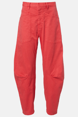 Nili Lotan Shon Pant - Vintage Washed Faded Red