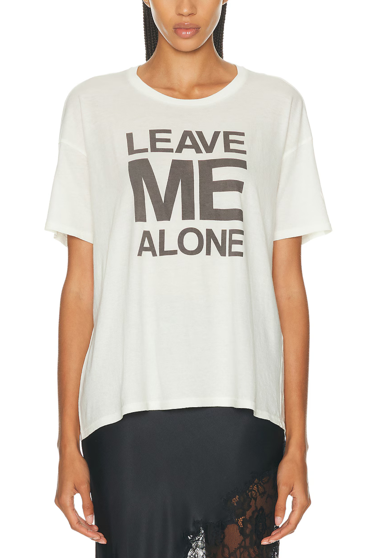 R13 Leave Me Alone Relaxed T-Shirt - Ecru White