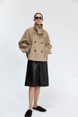 Utzon Joerdis Cropped Jacket - Cement