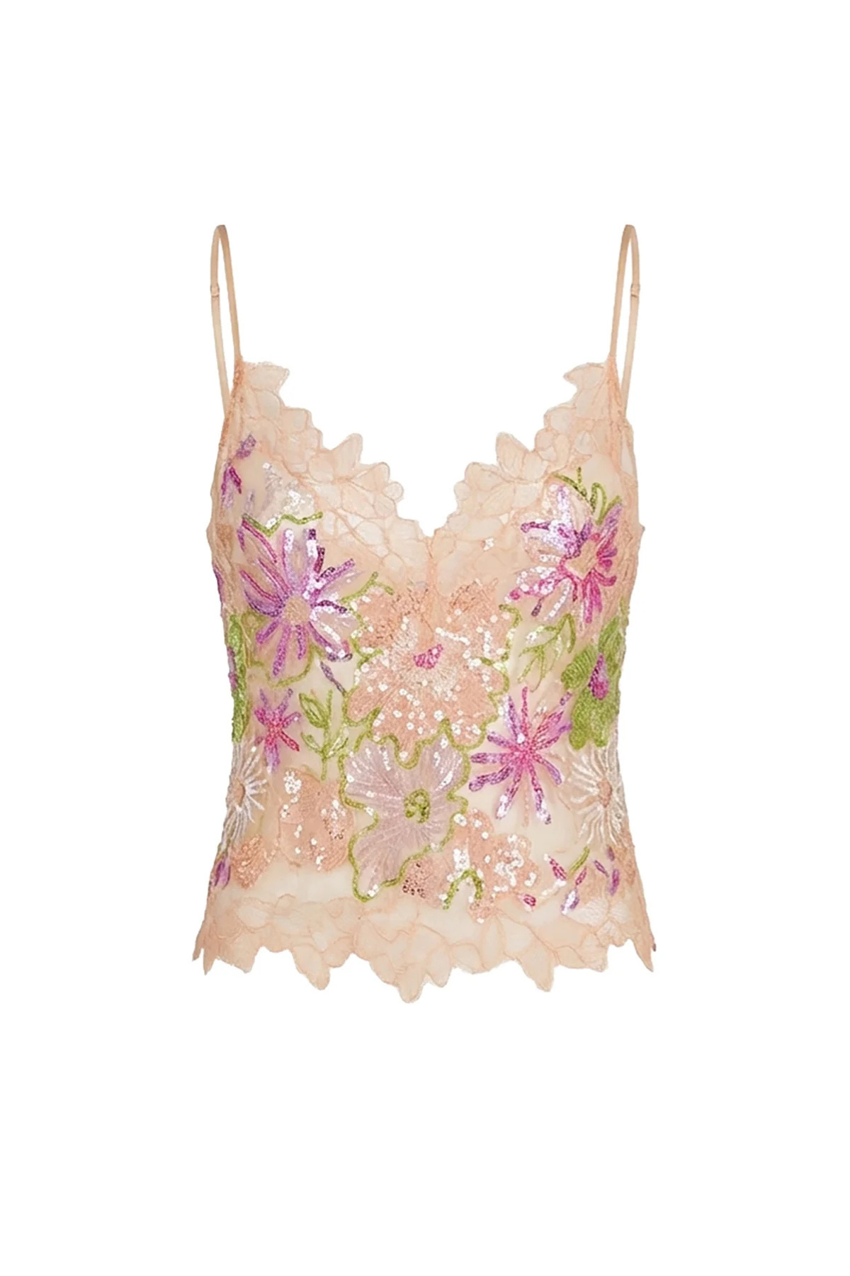 Le Superbe Flori Culture Cami - Flori Culture Sequins
