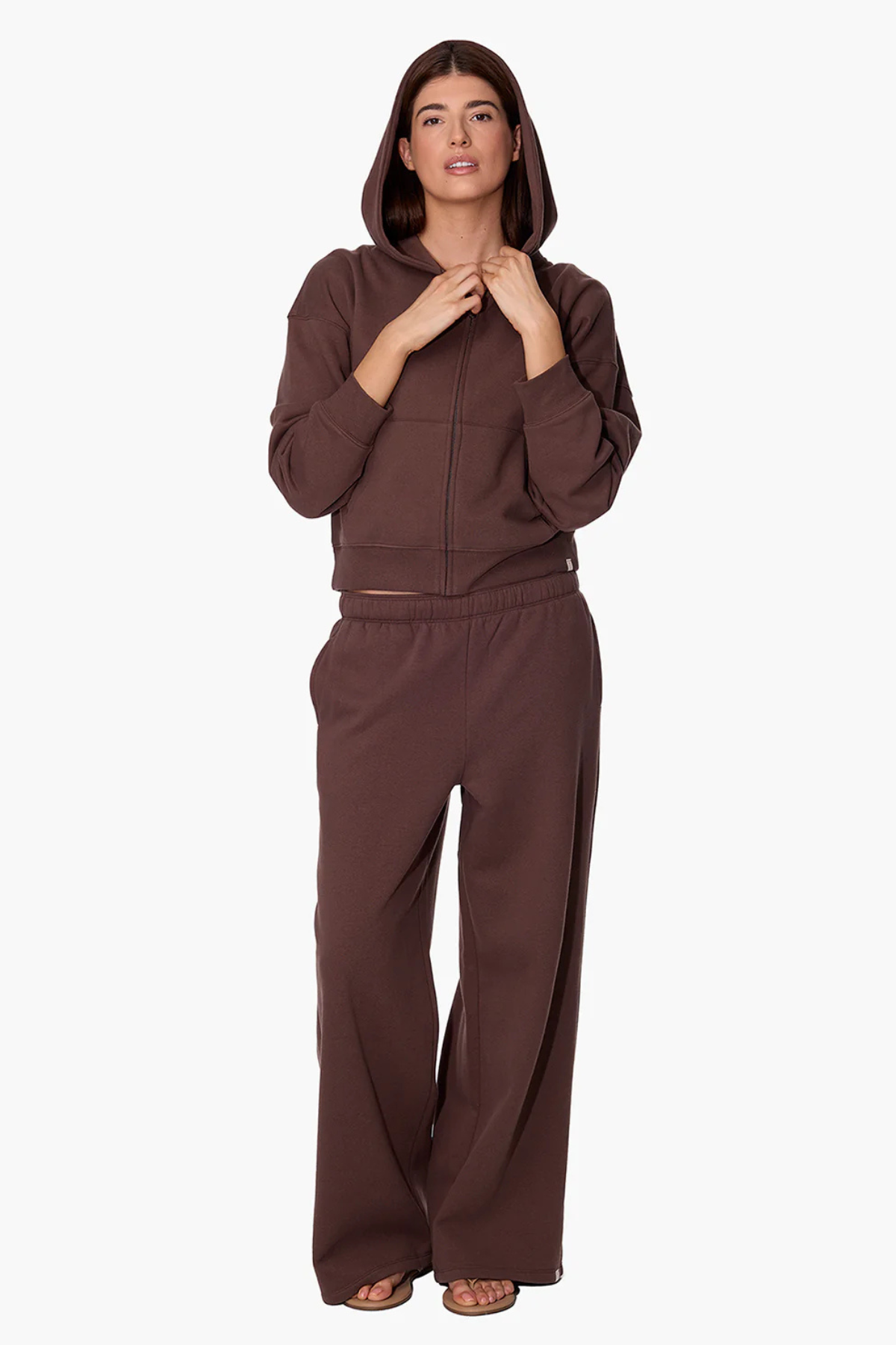 Tkees CloudSoft Zip Up Hoodie - Dark Chocolate