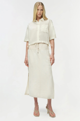 Simkhai Huxen Midi Skirt - White Multi