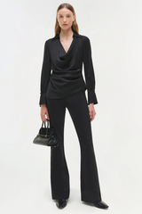 Simkhai Symone Satin Top - Black