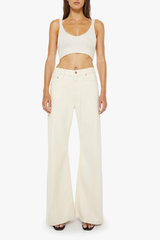 MOTHER The Lemon Twist Sneak Jeans - Natural