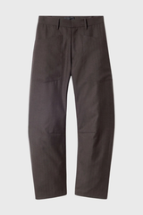 Nili Lotan Shon Wool Pant - Brown Herringbone