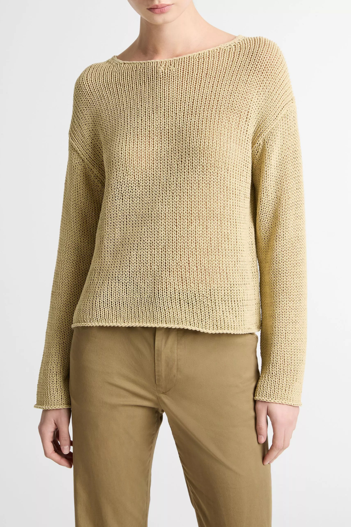 Vince Coated Cotton Pullover - Maiz