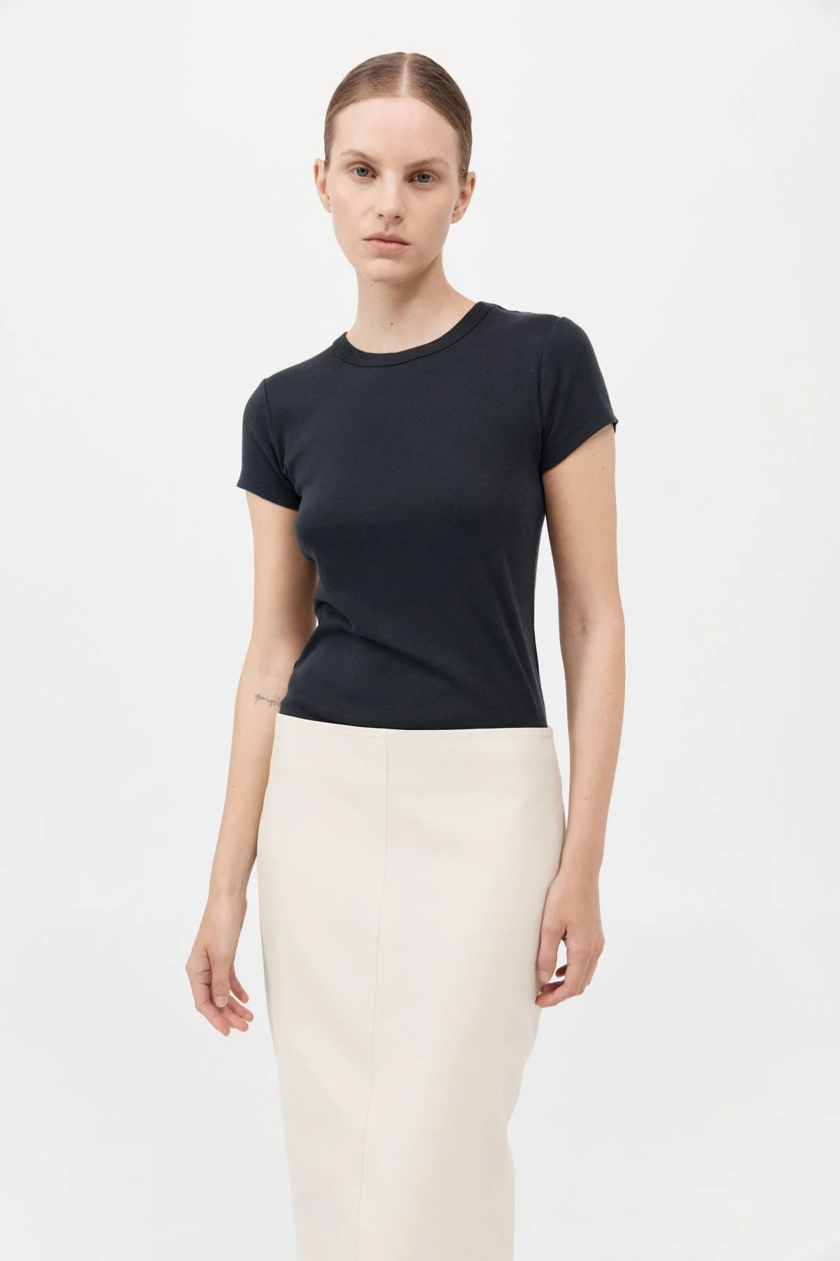 St. Agni Organic Cotton Baby Tee - Black
