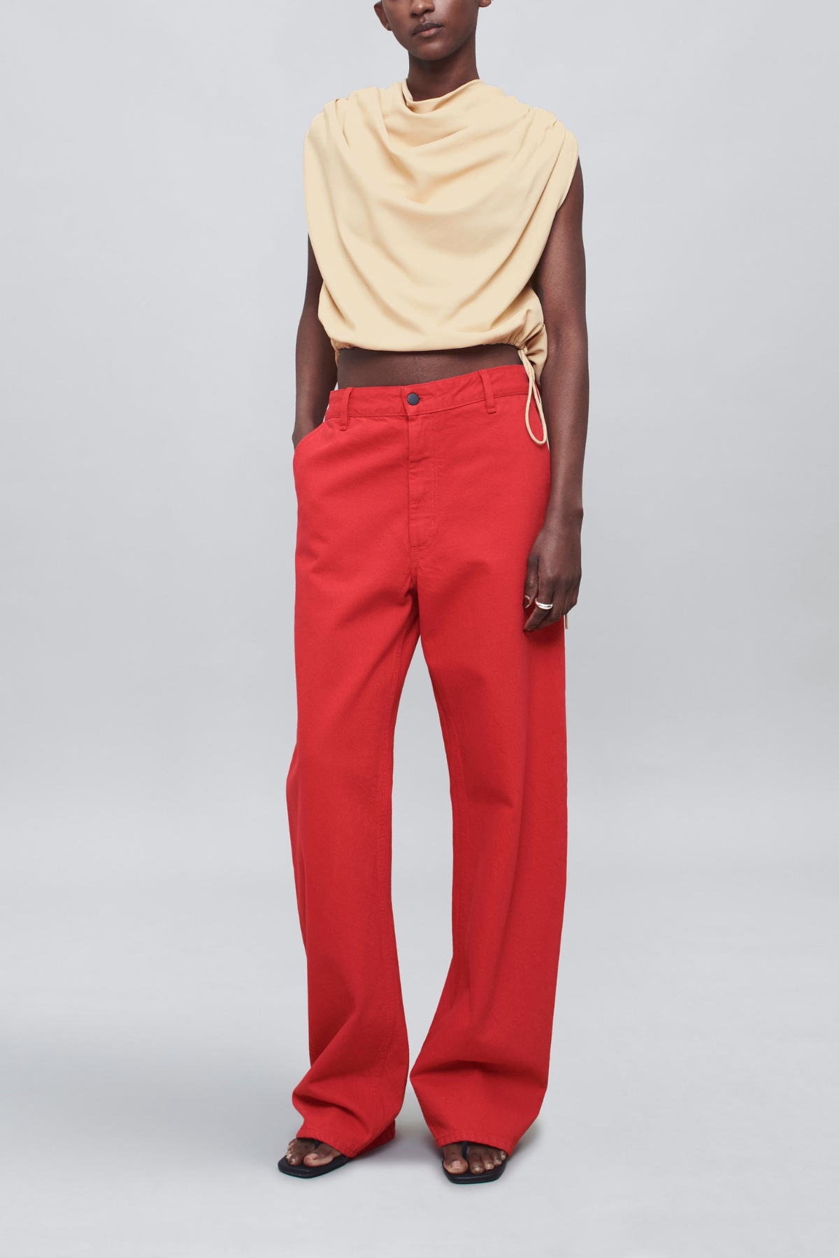 Kallmeyer Column Leg Jeans - Red
