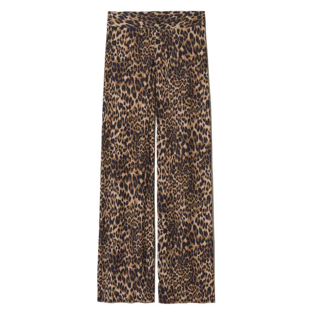 Nili Lotan Kiana Jersey Pant - Vintage Leopard Print