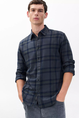 Rag & Bone Men's Tomlin Overdyed Flannel Shirt - Ombre