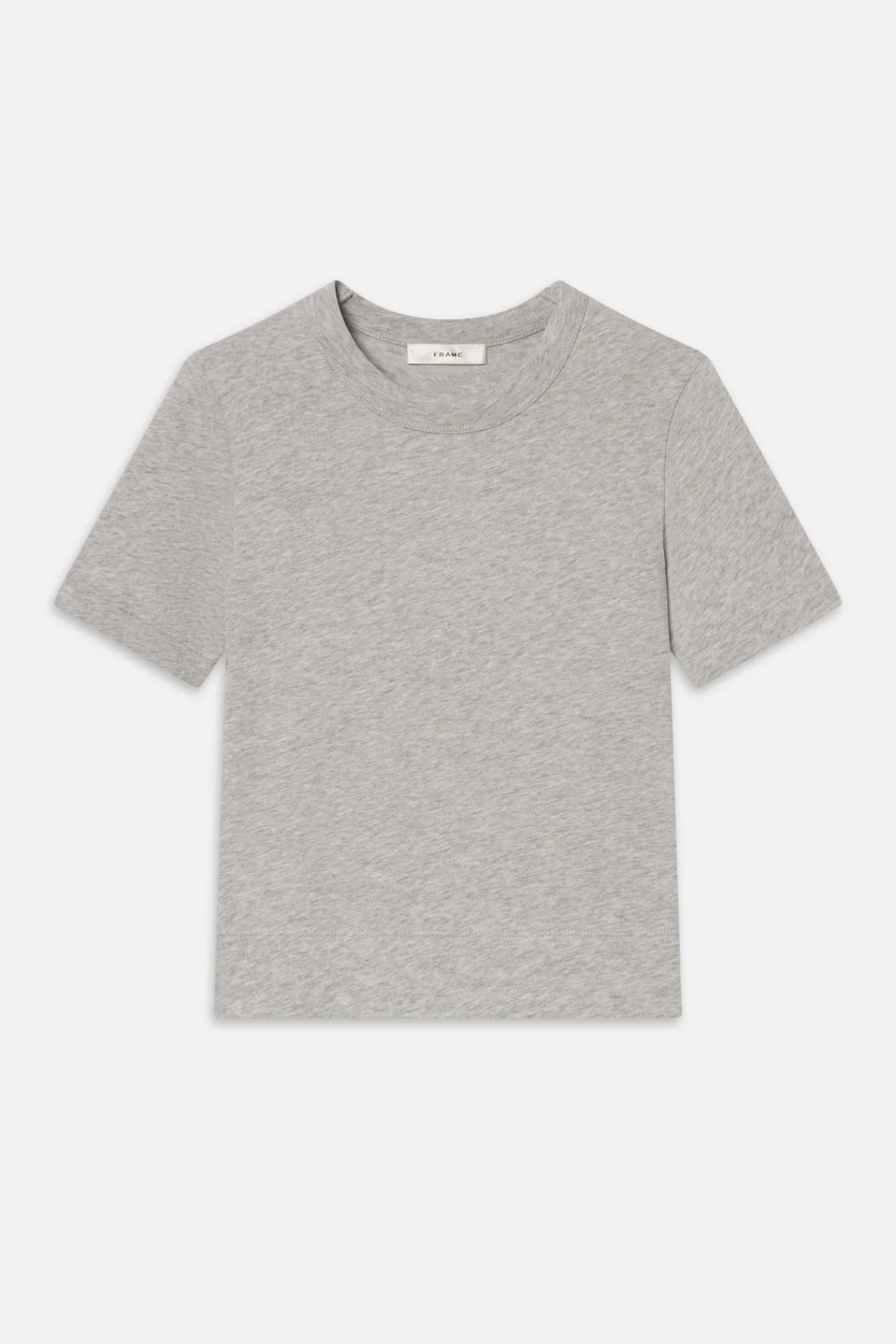 Frame The Heather Boxy Tee - Heather Grey