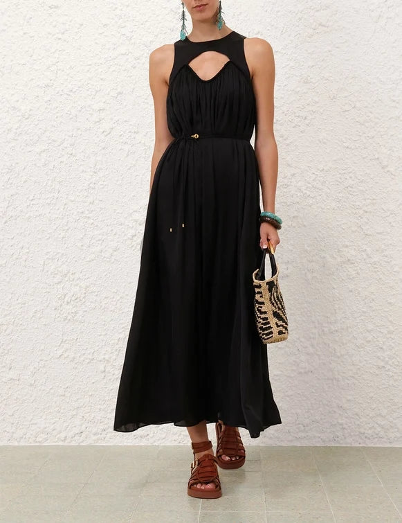 Zimmermann Balance Swing Maxi Dress - Black