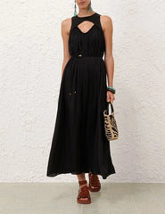 Zimmermann Balance Swing Maxi Dress - Black