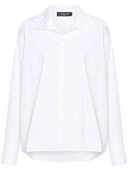 Fabiana Filippi High-Neck Poplin Shirt - White
