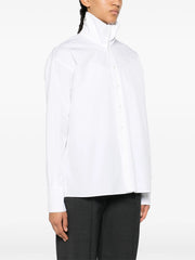 Fabiana Filippi High-Neck Poplin Shirt - White