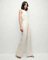 Veronica Beard Crewneck Sid Sleeveless Pullover - Off White