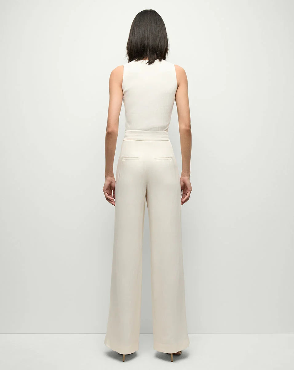 Veronica Beard Crewneck Sid Sleeveless Pullover - Off White