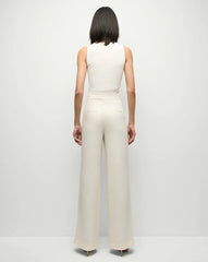 Veronica Beard Crewneck Sid Sleeveless Pullover - Off White