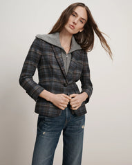 Veronica Beard Beach Cashmere Dickey - Medium Heather Grey