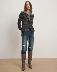 Veronica Beard Beach Cashmere Dickey - Medium Heather Grey