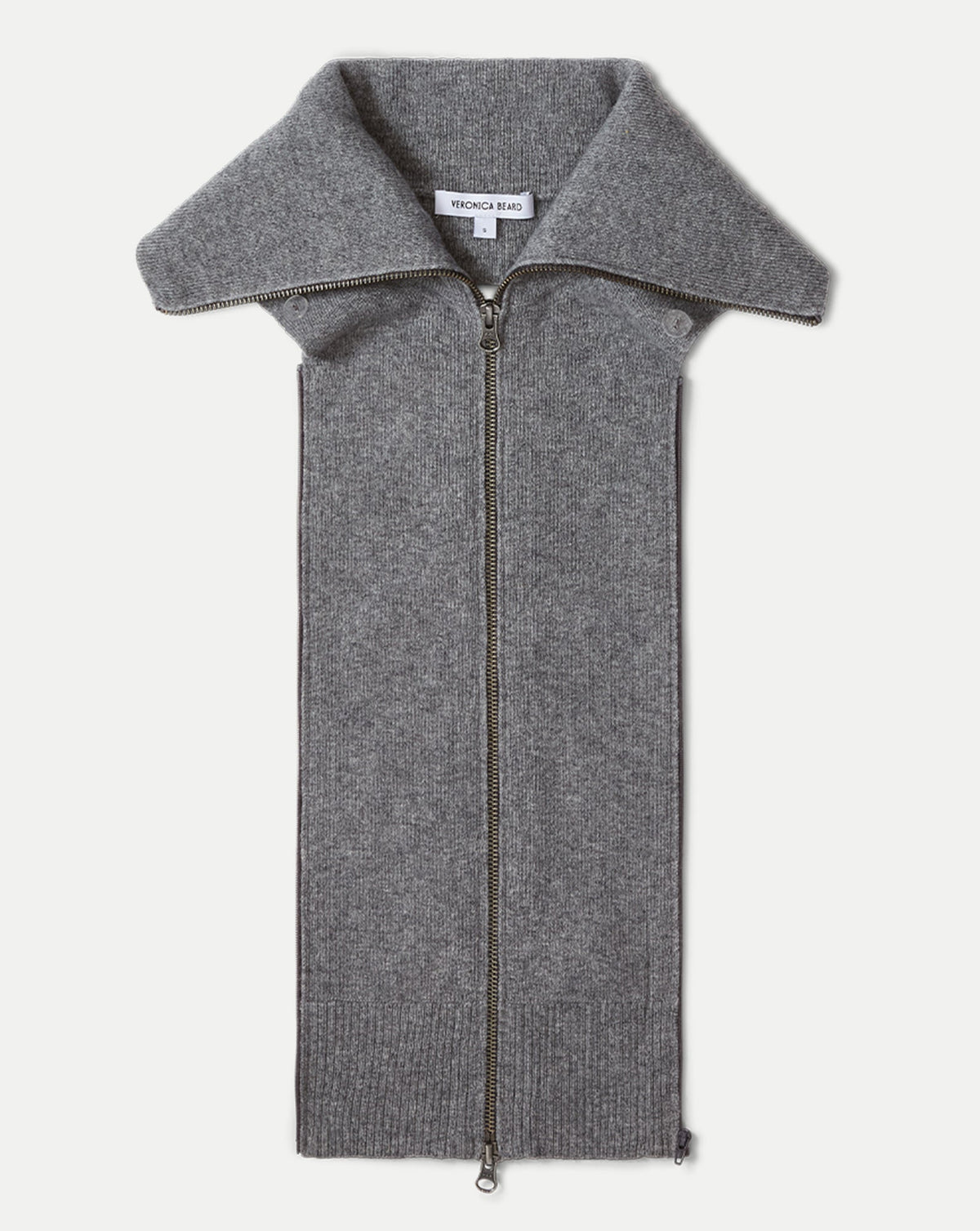 Veronica Beard Beach Cashmere Dickey - Medium Heather Grey