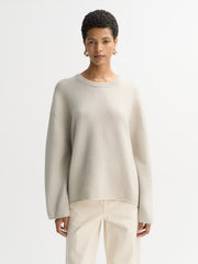 Soft Goat Relaxed Crewneck - Chalk