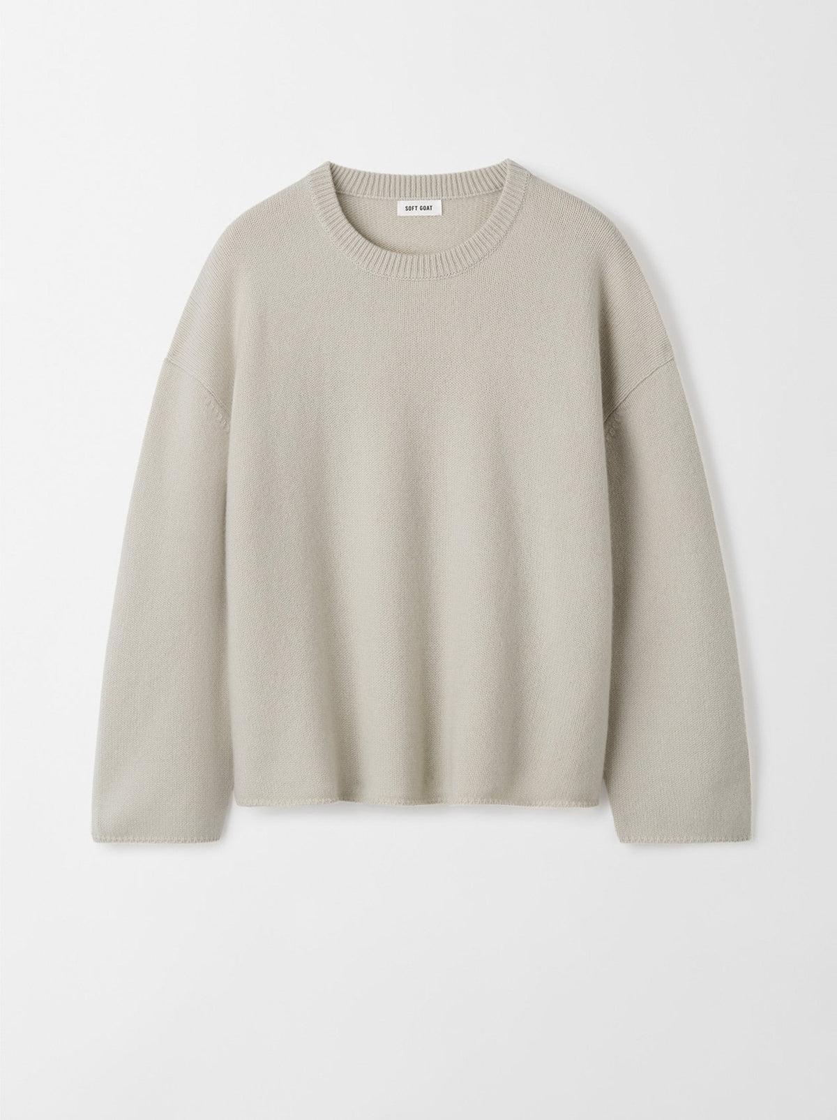 Soft Goat Relaxed Crewneck - Chalk