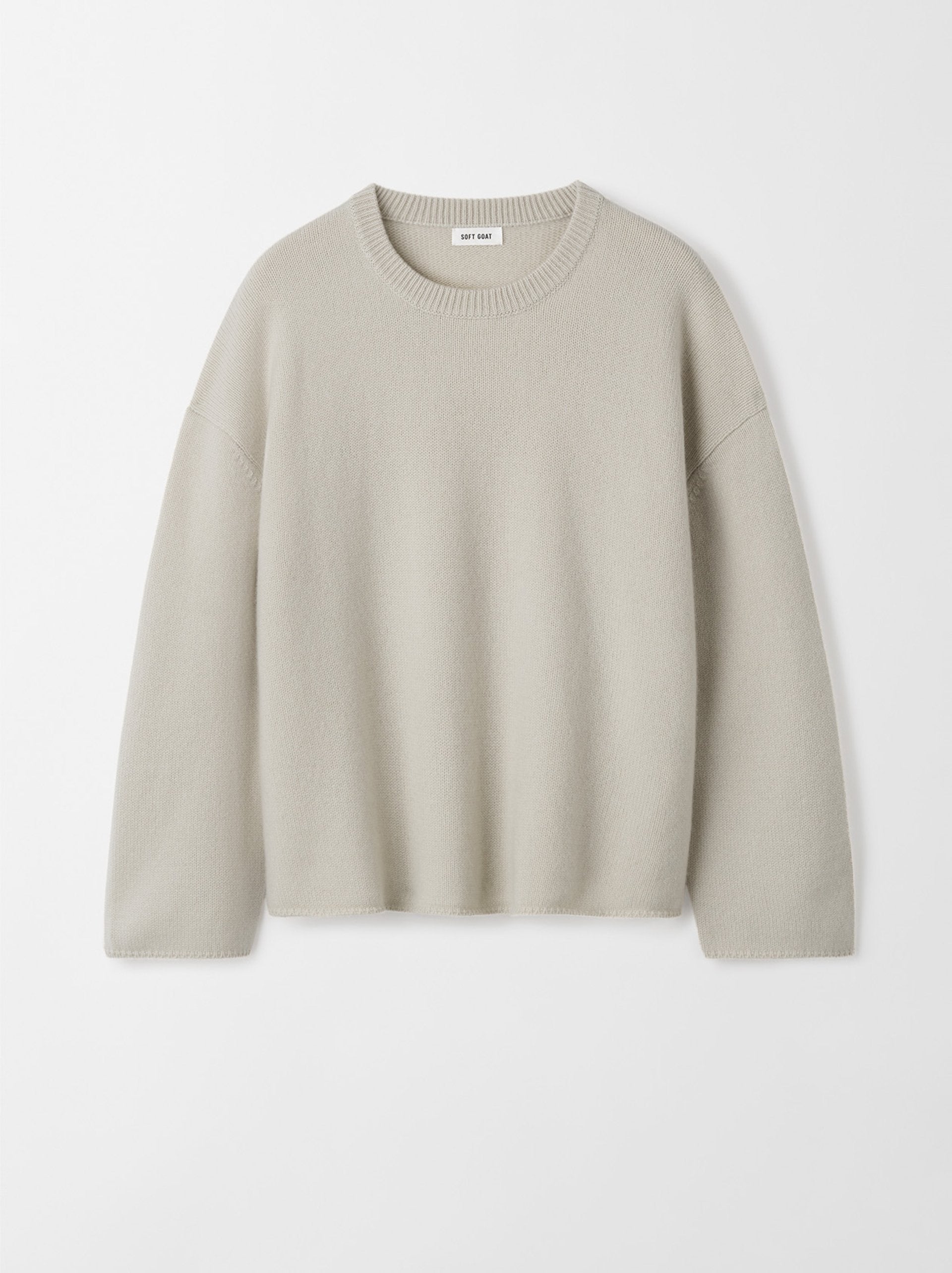 Soft Goat Relaxed Crewneck - Chalk