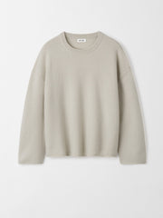 Soft Goat Relaxed Crewneck - Chalk